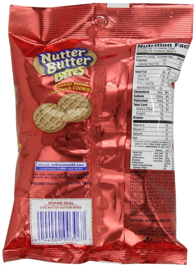 Nabisco Nutter Butter Bites, 3-Ounces (Pack Of 12) - Image 2