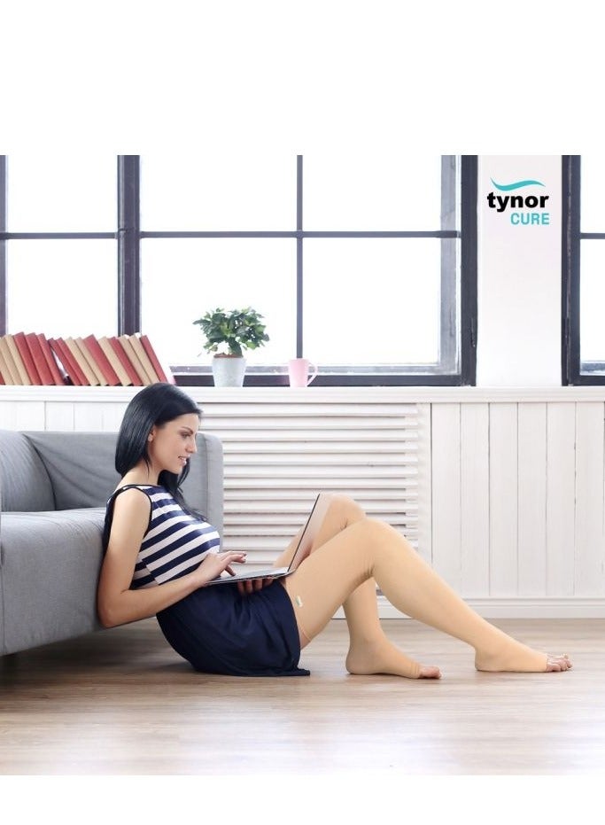 تاينور جوارب ضغط منتصف الفخذ الكلاسيكية (زوج) I15 - Image 4