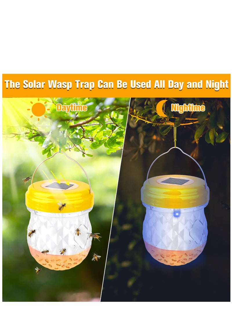 Excefore Wasp Trap Yellow Jacket Trap Wasp Traps Outdoor Hanging Wasp Repellent Outdoor Carpenter Bee Traps Wasp for Outside Non-Toxic Reusable Wasp Catcher for Trapping Hornet Bee Insects 2 Pack  - Image 3