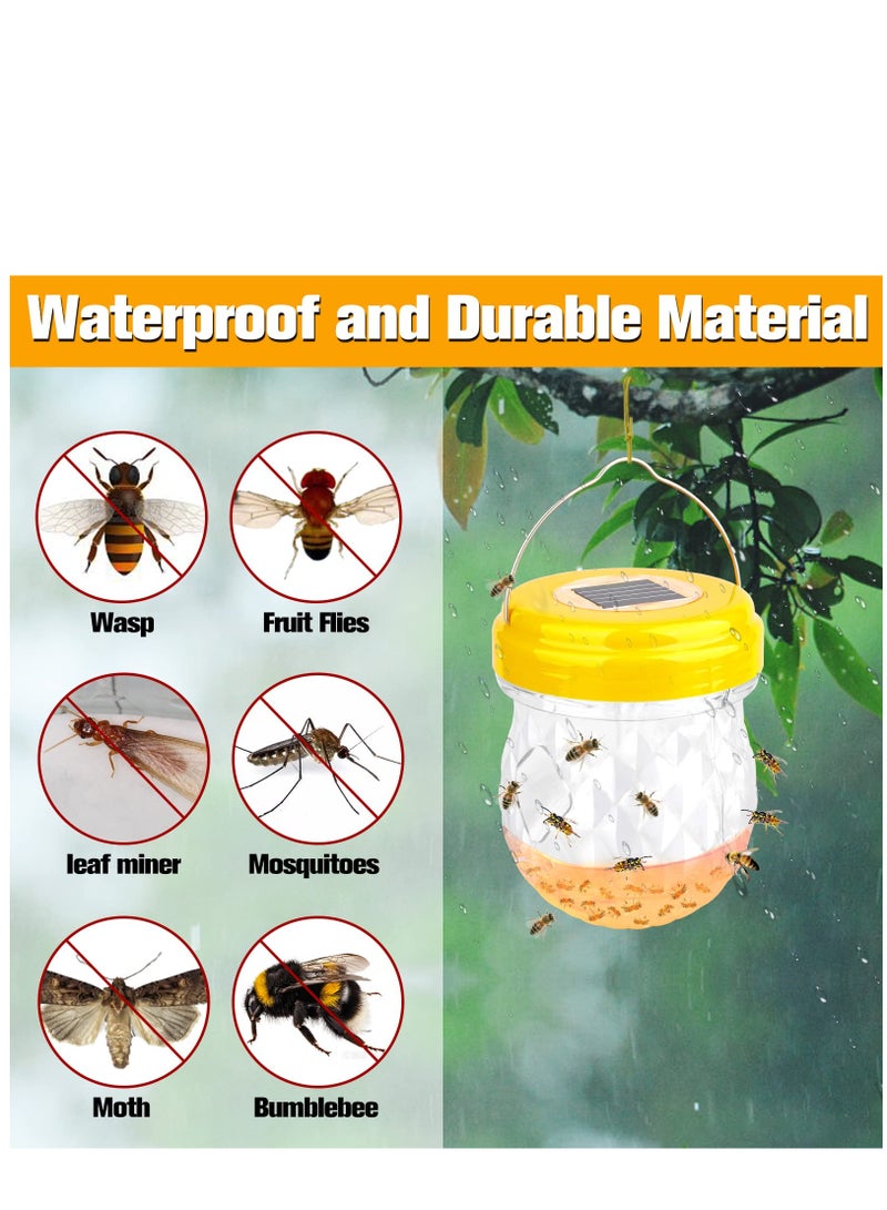 Excefore Wasp Trap Yellow Jacket Trap Wasp Traps Outdoor Hanging Wasp Repellent Outdoor Carpenter Bee Traps Wasp for Outside Non-Toxic Reusable Wasp Catcher for Trapping Hornet Bee Insects 2 Pack  - Image 4