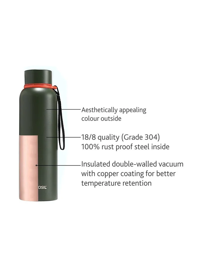 بوروسيل زجاجة فاكيوم تريك خضراء  مل