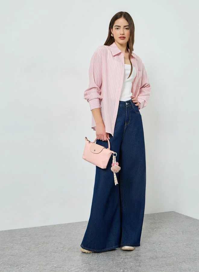 ستايلي قميص مخطط واسع