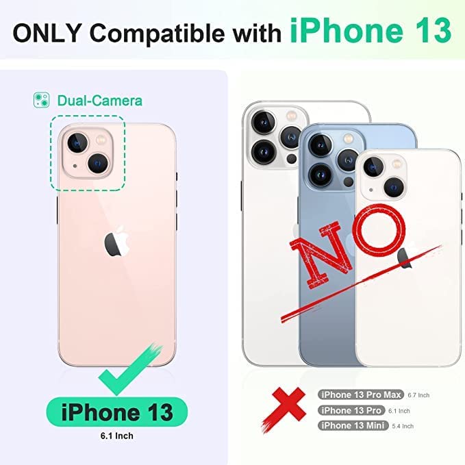 DIZORO® Microfiber Candy Case Compatible for iPhone 13 / iPhone 14 6.1 Inch Shockproof Slim Back Cover Liquid Silicone Case (Deep Purple) - Image 3