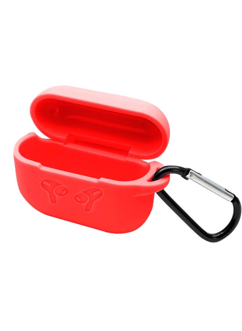 Wtech - AirPods Case Protective Liquid Silicone Skin Cover Case Compatible with Apple AirPods 4 - Red - Image 1