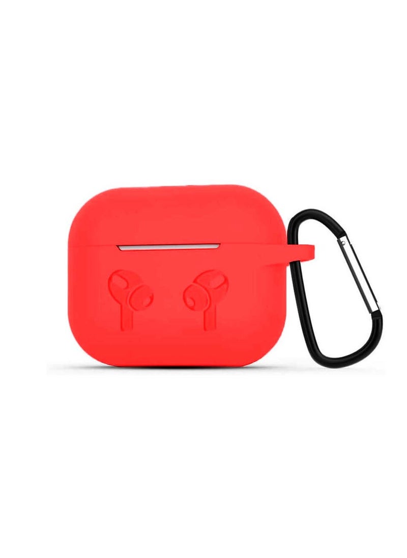Wtech - AirPods Case Protective Liquid Silicone Skin Cover Case Compatible with Apple AirPods 4 - Red - Image 1