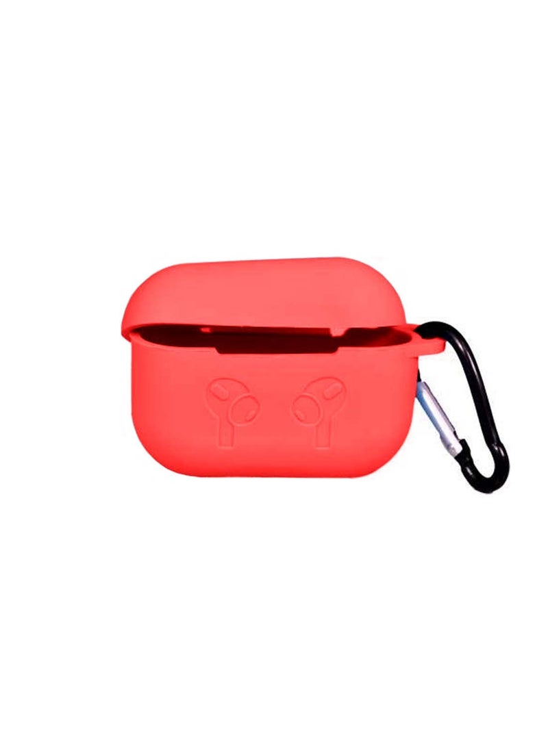Wtech - AirPods Case Protective Liquid Silicone Skin Cover Case Compatible with Apple AirPods 4 - Red - Image 1
