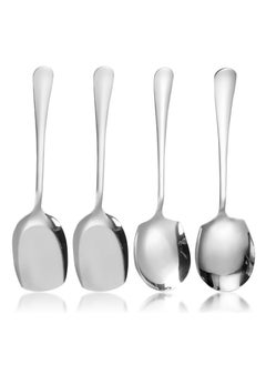 Oasisgalore Stainless Steel Large Buffet Serving Spoons with Long Handles Salad Spoon for Kitchen Restaurant Banquet  - Image 1