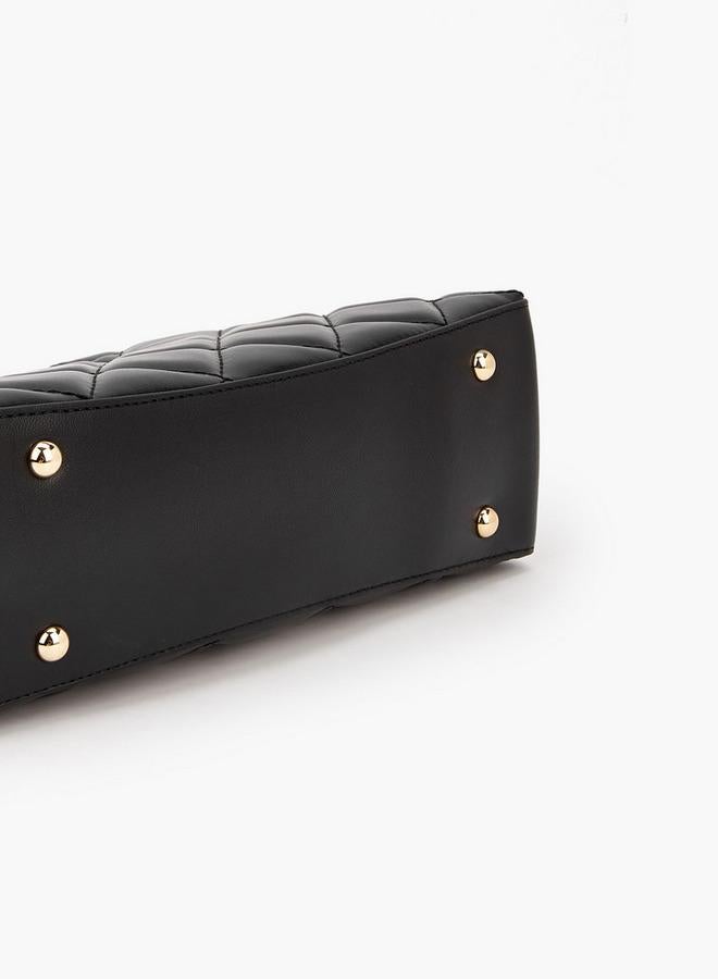 سيليست حقيبة كتف مبطنة بمقبض لؤلؤ علوي - Image 5