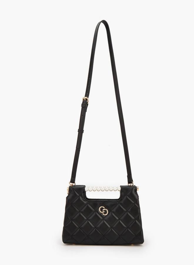 سيليست حقيبة كتف مبطنة بمقبض لؤلؤ علوي - Image 2