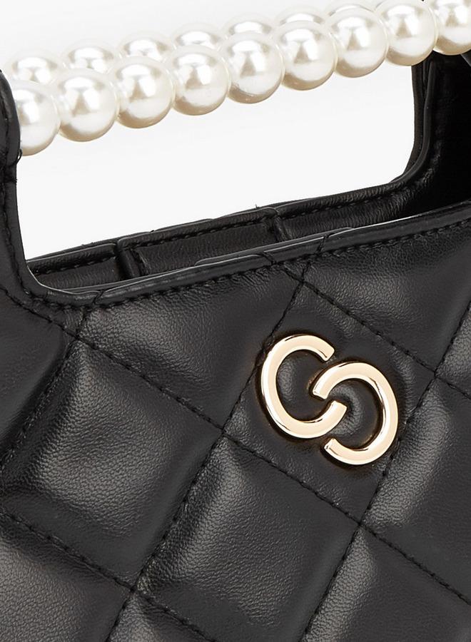 سيليست حقيبة كتف مبطنة بمقبض لؤلؤ علوي - Image 4