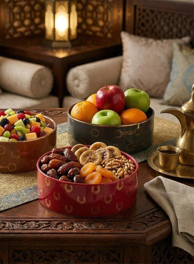 صلصال Fares Cylinder Bowl - Olive Green