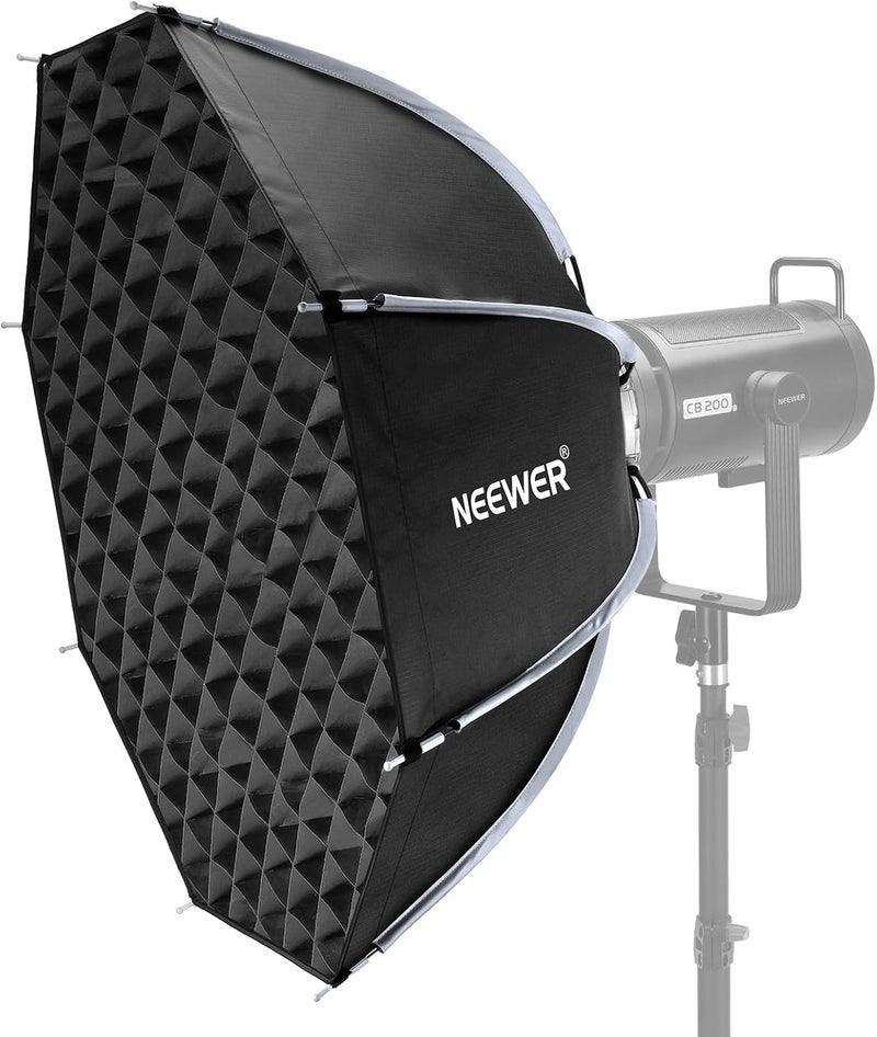 28"/70cm Octagonal Softbox, Quick Release Bowens Mount Softbox with Honeycomb Grid, Light Diffusers, Bag for RGB CB60 CB60B CB200B MS60B MS60C MS150B S101-300W/400W Pro Vision 4 Q4, NS27P - Image 1