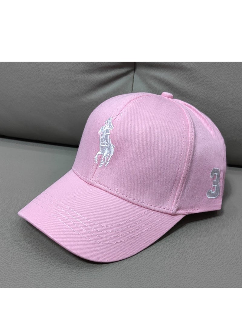 Polo Classic Pink Pony Logo Baseball Cap