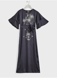 Little Haya's Closet Kids Embroidered Jalabiya  - Image 1