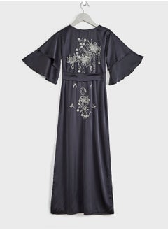 Little Haya's Closet Kids Embroidered Jalabiya  - Image 2