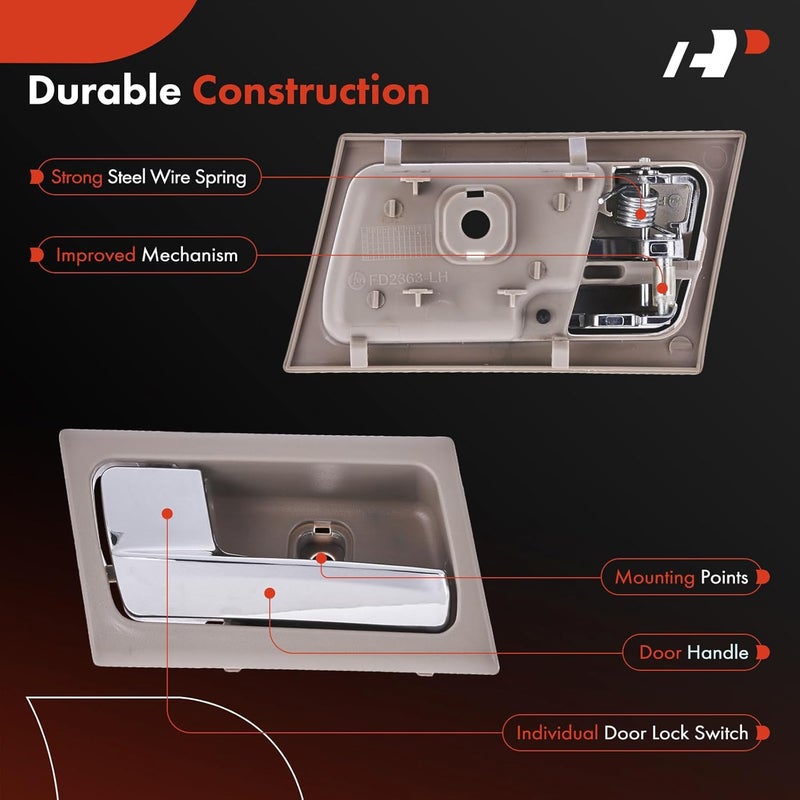 A-Premium مقبض باب داخلي جانبي للسائق من A-Premium لفورد وميركوري - Image 4