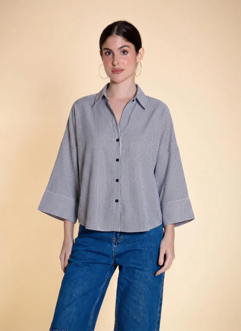 شايبس FLOWING STRIPED SHIRT