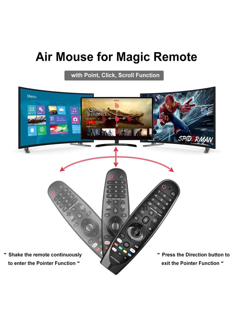 TIGER - Replacement for LG MR20GA Magic Remote Control – Compatible with LG 2017-2024 Smart TVs, Voice Control, Air Mouse Function, Easy Navigation, Universal Magic Remote - Image 1