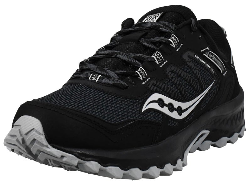 Saucony Men's VERSAFOAM Excursion TR13 Trail Running Shoe, BLACK, 13 Wide