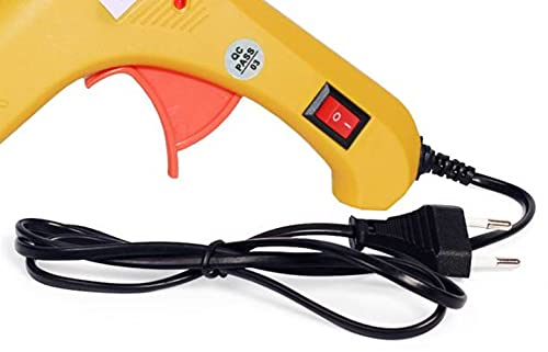 CRAFTYGUN CRAFTYGUN YELLOW MINI 20 WATT HOT MELT GLUE GUN WITH 20 GLUE STICKS  - Image 3