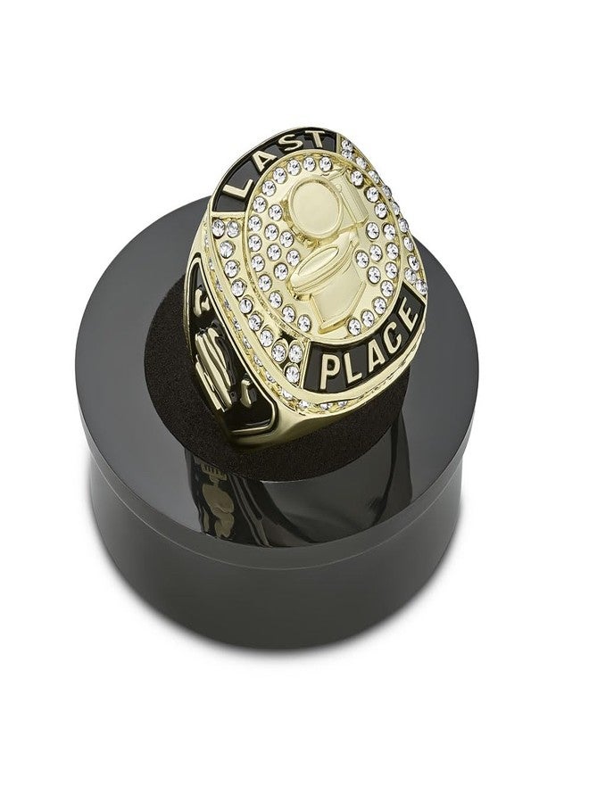 Express Medals Champion Gold Last Place Loser Trophy Ring Award Gift Fantasy Prize with Display Neck Chain and Stand Championship Rings Toilet Bowl - Image 1