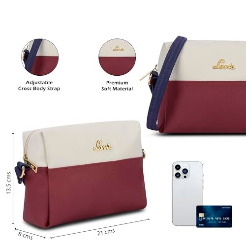Lavie Women's Ellen Colourblock Horizantal Cross Body Sling Bag | Ladies Purse Handbag | Gift for Women - Image 3