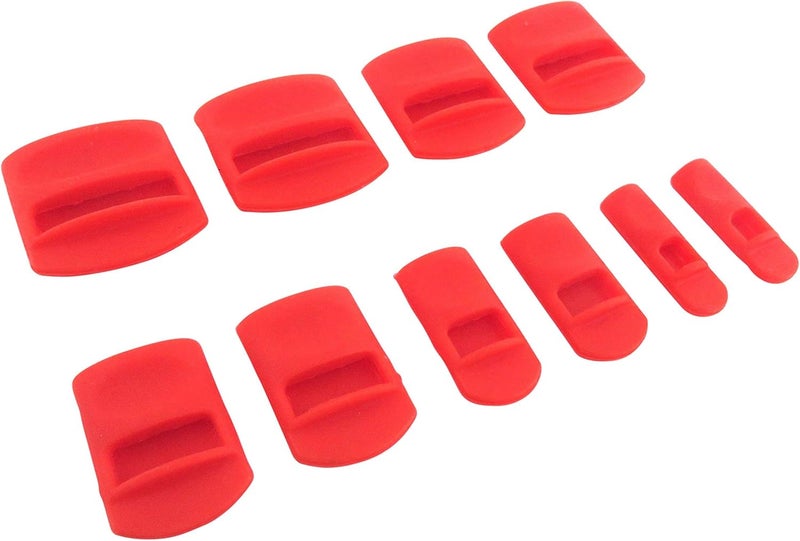 Taytools 101202 10 Piece Soft Silicone Chisel Edge Guard Set for Chisels 1/8 Inch to 1-1/4 Inches - Image 1