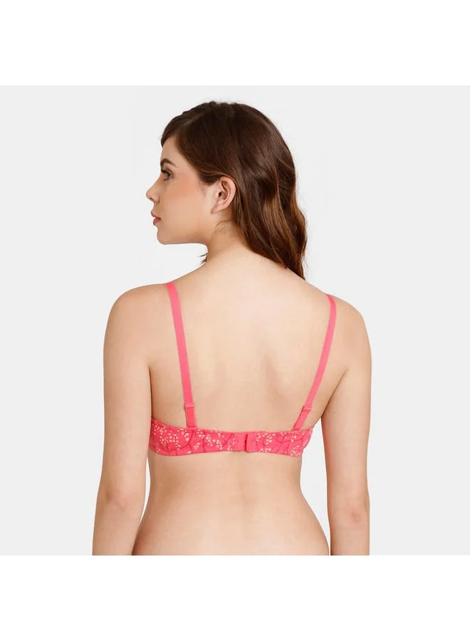 zivame Zivame Printed Padded Wired Bra with Adjustable Shoulder Straps
