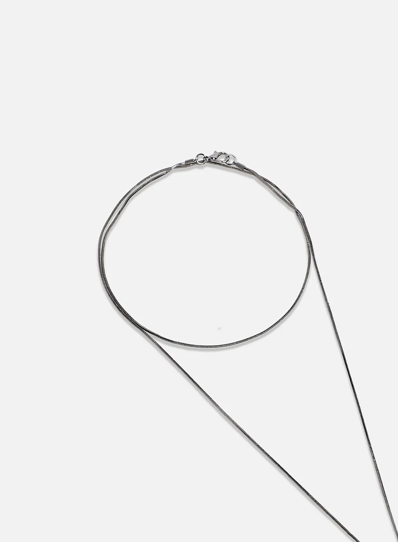 SOHI Crystal Enchantment Artificial Pendant Necklace Jewellery