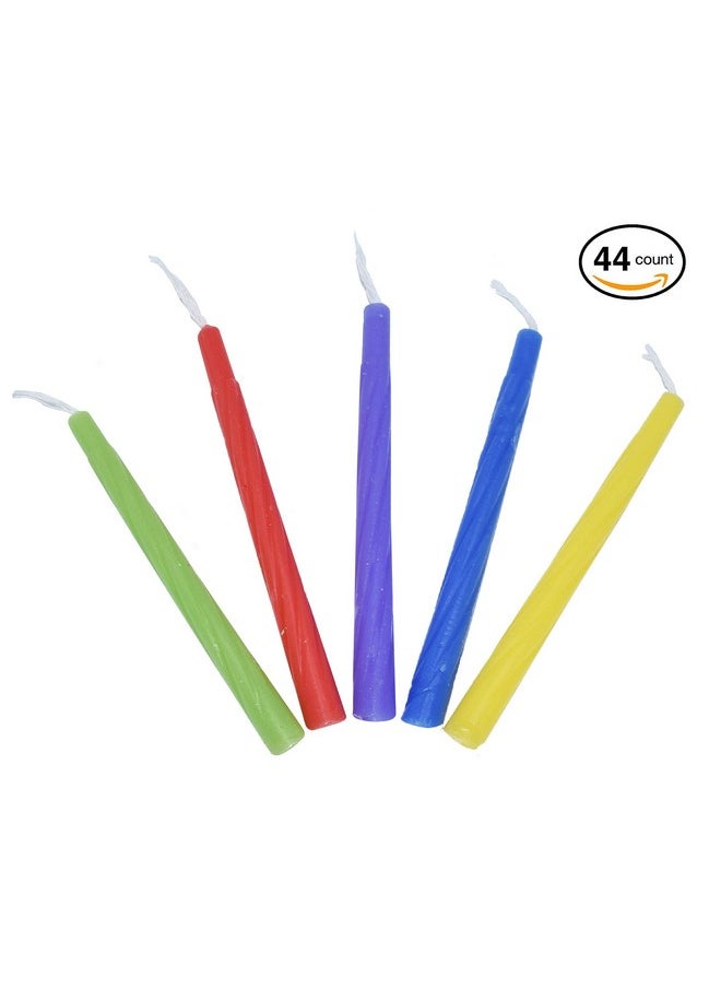 Ner Mitzvah Ner Mitzvah Colorful Chanukah Candles 1-Pack - Standard Size Fits Most Menorahs - Premium Quality Wax - Assorted Colors - Bulk Pack for All 8 Nights of Hanukkah  - Image 4