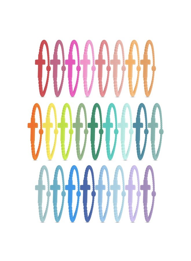 Ryan & Rose Jesus Bracelets - Cross Silicone Bracelet, Small, Silicone, no gemstone - Image 3