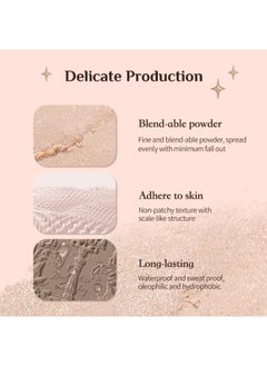 Flower Knows Chocolate Wonder-Shop Highlighter & Contour 4-Color Makeup 3D Bronzer Matte Contour Powder  - Image 4