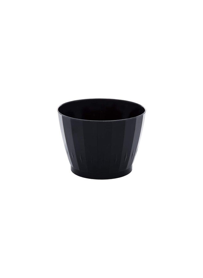 Party Essentials Deluxe/Elegance Quality Plastic 6-Ounce Fruit/Nut/Dessert Small Bowls, Black, 60-Count - Image 1