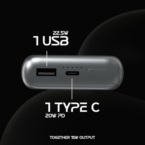 Phonokart Luma Slimmest 20000mAh Power Bank with 20W USB-C PD, 22.5W Fast USB-A, Ultra-Thin Aluminum Body, LED Indicator, and Dual-Port 15W Output. Charges iPhone 50% in 30 Minutes. - Image 5