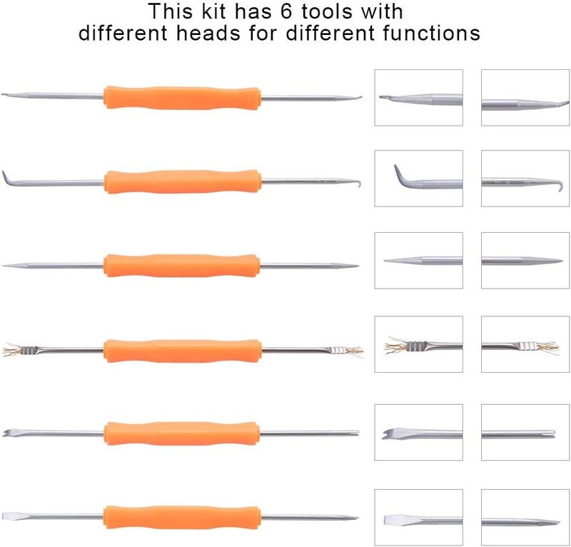 كلاراكو مجموعة أدوات مساعدة لحام من كلاركو، مكونة من 6 قطع، أدوات مساعدة لحام، مكونات إلكترونية، طقم أدوات طحن لحام، محطة مساعدة لحام، أدوات حديدية، طقم تنظيف لوحة الدوائر المطبوعة - Image 2
