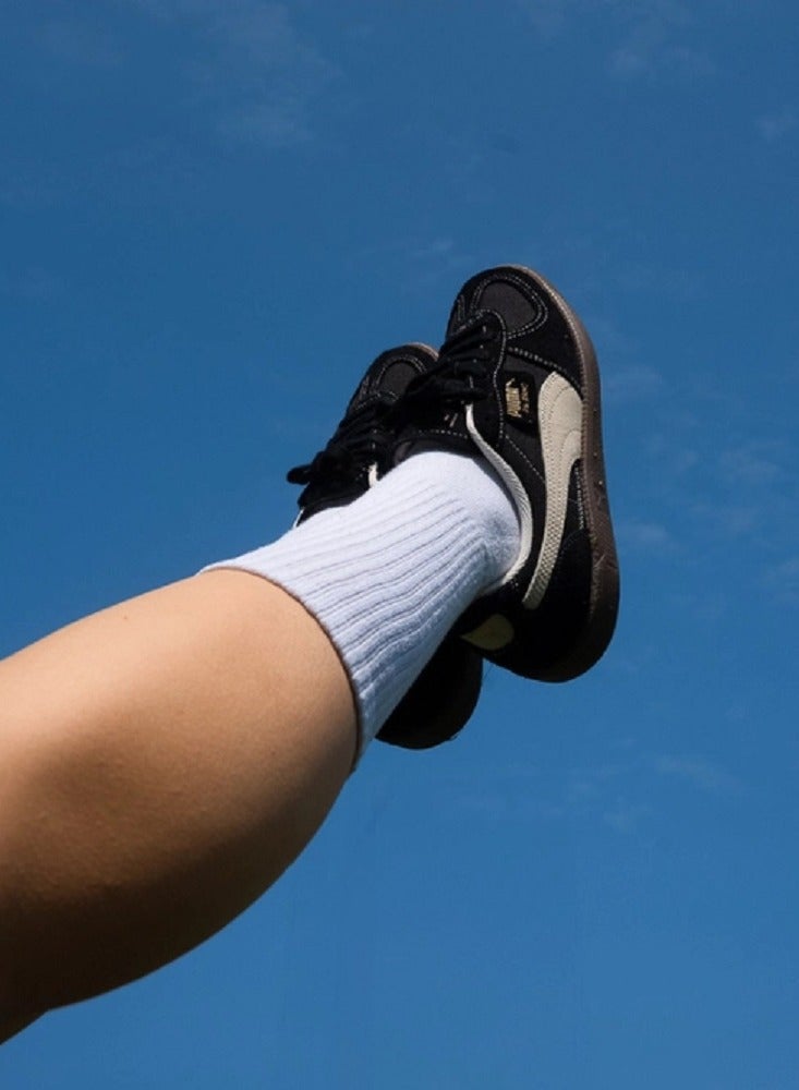 PUMA Palermo OG Causal Low Top Shoes Black/White/Gray For Women/Men/Students - Image 3