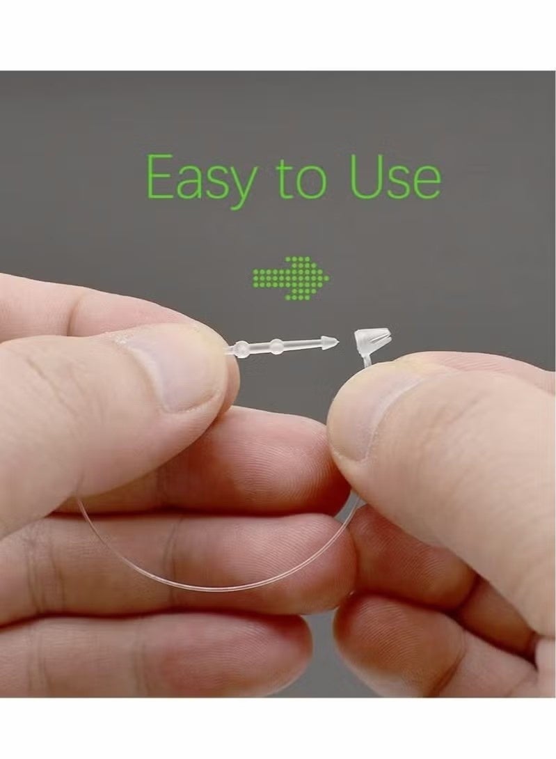 Plastic Fastener Clear Hang Tag Snap Lock Plastic Tag Fasteners Pin Security Loop for Retail Store Clothing Price Tag Pins (2000 Pcs, 5 inch) - Image 5