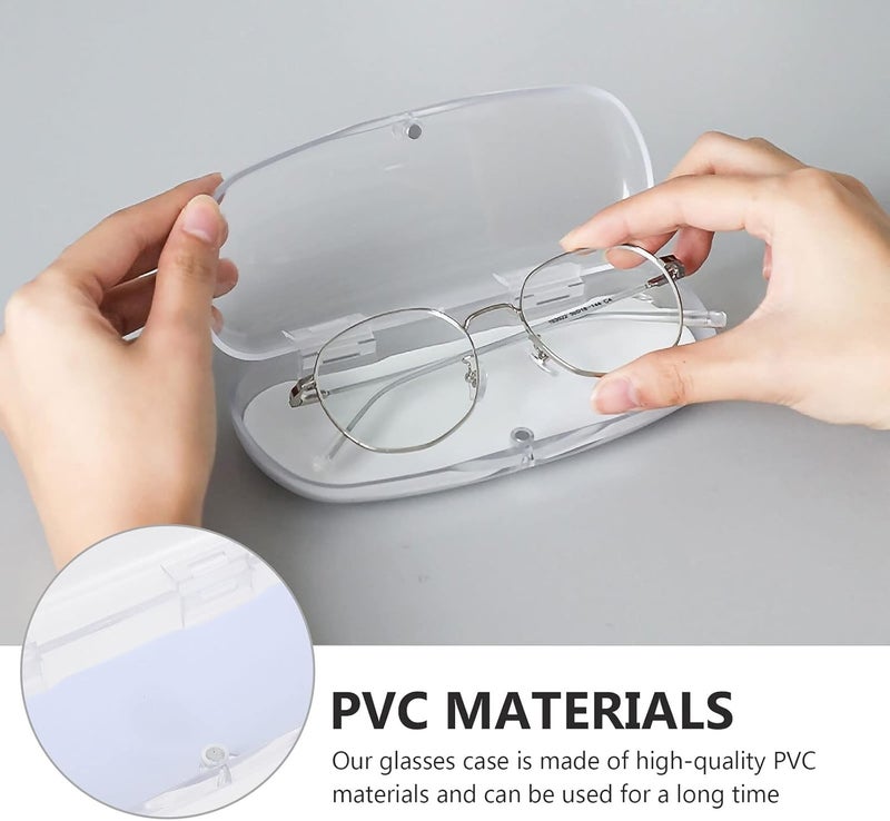 كلاراكو Klarako نظارات شفافة قطعتين حافظة نظارات صندوق حافظة نظارات حافظة نظارات شفافة صلبة للنساء والرجال نظارات شمسية للرجال - Image 5