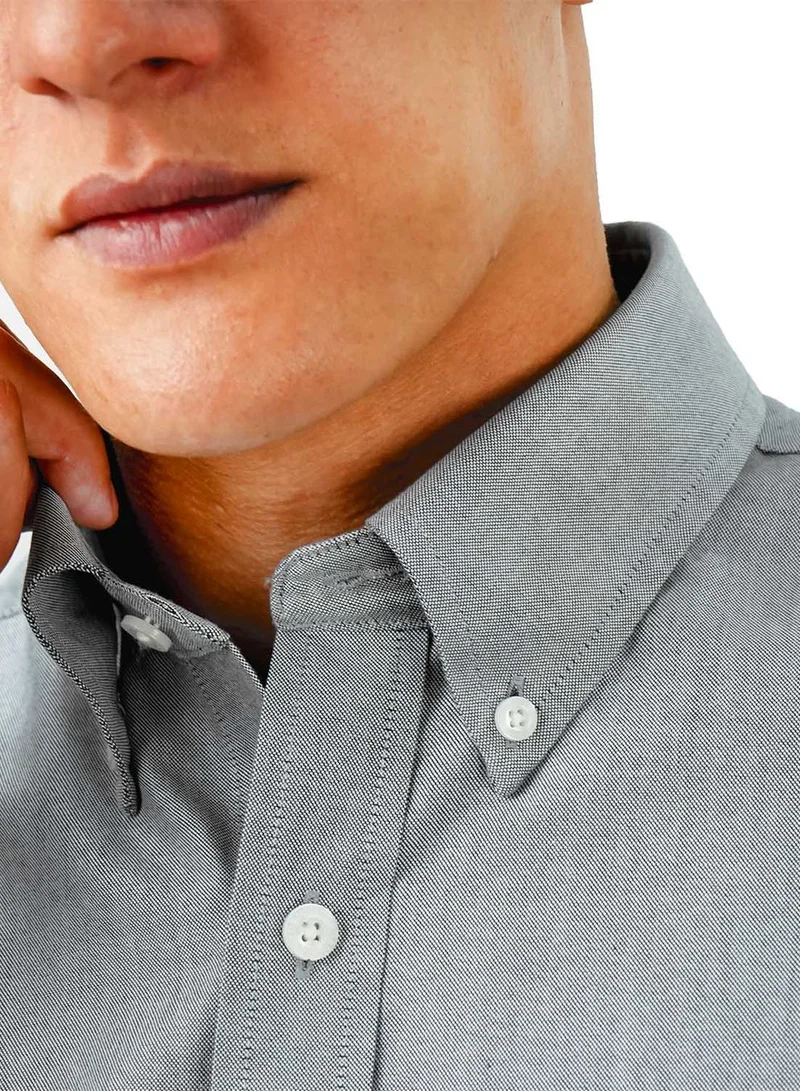 GIORDANO  Men's Wrinkle-Free Short Sleeve Cotton Oxford Shirt for Men | Best Price UAE