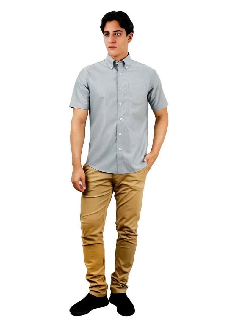 GIORDANO  Men's Wrinkle-Free Short Sleeve Cotton Oxford Shirt for Men | Best Price UAE
