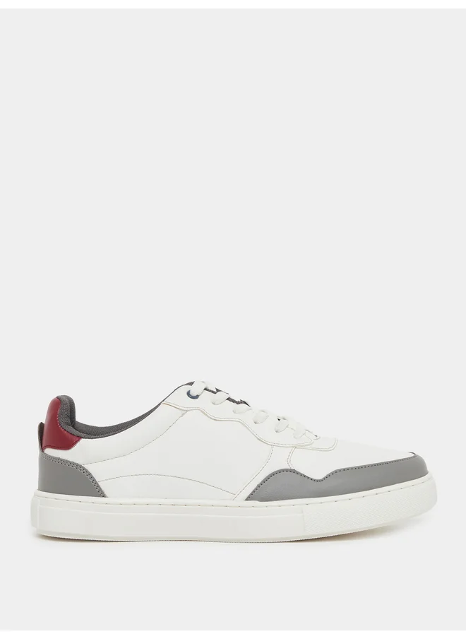 ستايلي Styli Color Block Low Top Lace-Up Sneakers