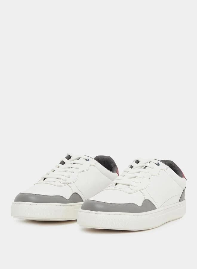 Styli Active Color Block Low Top Lace-Up Sneakers