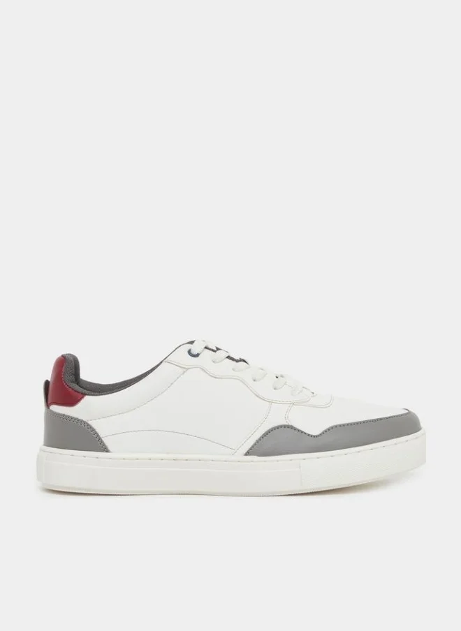 Styli Active Color Block Low Top Lace-Up Sneakers