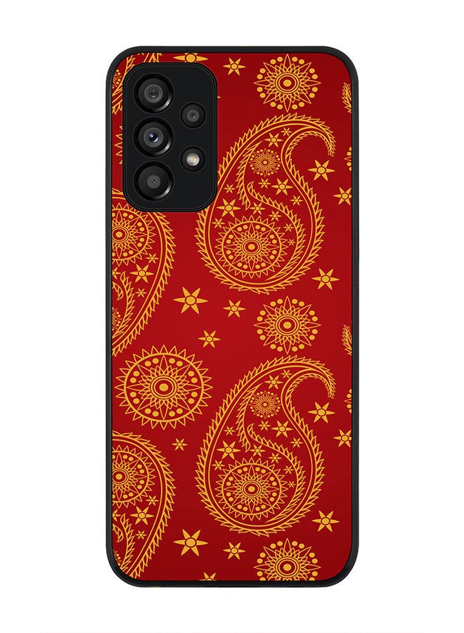 Stylizedd Rugged Black edge case for Samsung Galaxy A73 5G Slim fit Soft Case Flexible Rubber Edges Anti Drop TPU Gel Thin Cover - Indian Bride - Image 1