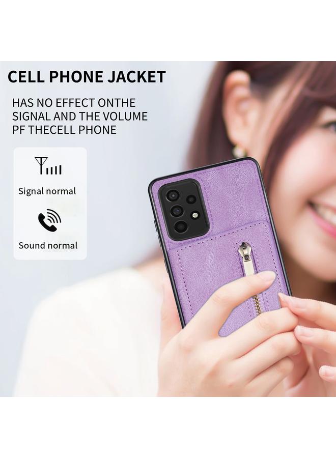 S-TOP Case For Samsung Galaxy A52 / A52s Zipper Card Holder Phone Case - Image 5
