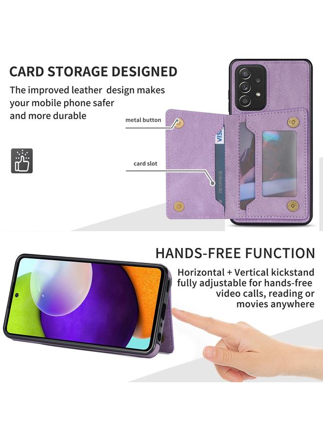 S-TOP Case For Samsung Galaxy A52 / A52s Zipper Card Holder Phone Case - Image 3