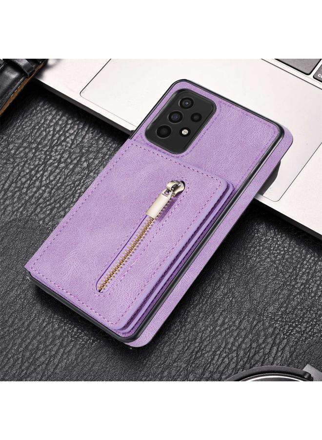 S-TOP Case For Samsung Galaxy A52 / A52s Zipper Card Holder Phone Case - Image 2