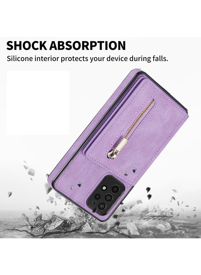 S-TOP Case For Samsung Galaxy A52 / A52s Zipper Card Holder Phone Case - Image 4