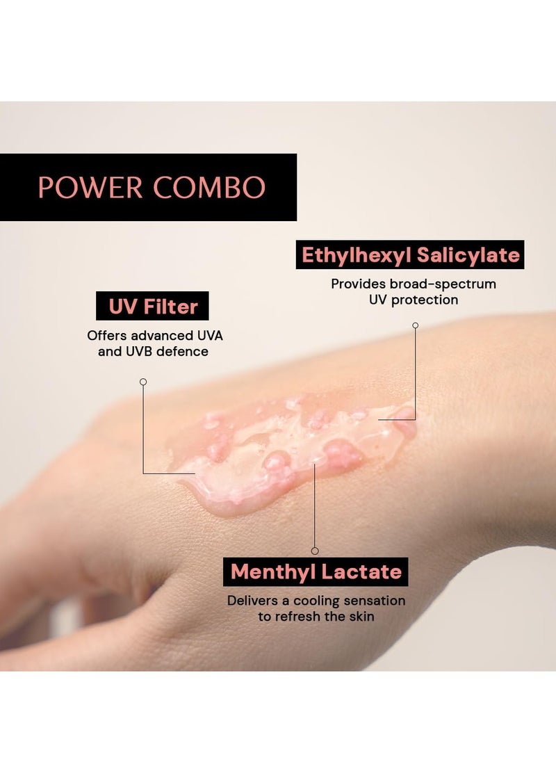 Deconstruct Deconstruct Invisible Water Sunscreen SPF 50 PA+++ | Instant Cooling & Freshness | 8-Hour Water-Resistant | Broad Spectrum UVA & UVB Protection | No White Cast | For All Skin Types | 40g  - Image 5
