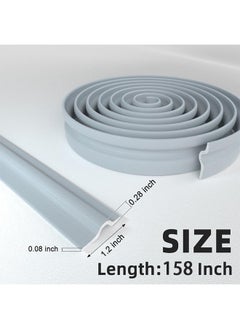 HY 4m Window Draft Stopper Draught Foam Seal Strip Wind Noise Dust Insect Blocker for Window and Door Insulation Soundproofing, Door Sweep for Interior Doors (Grey)  - Image 4